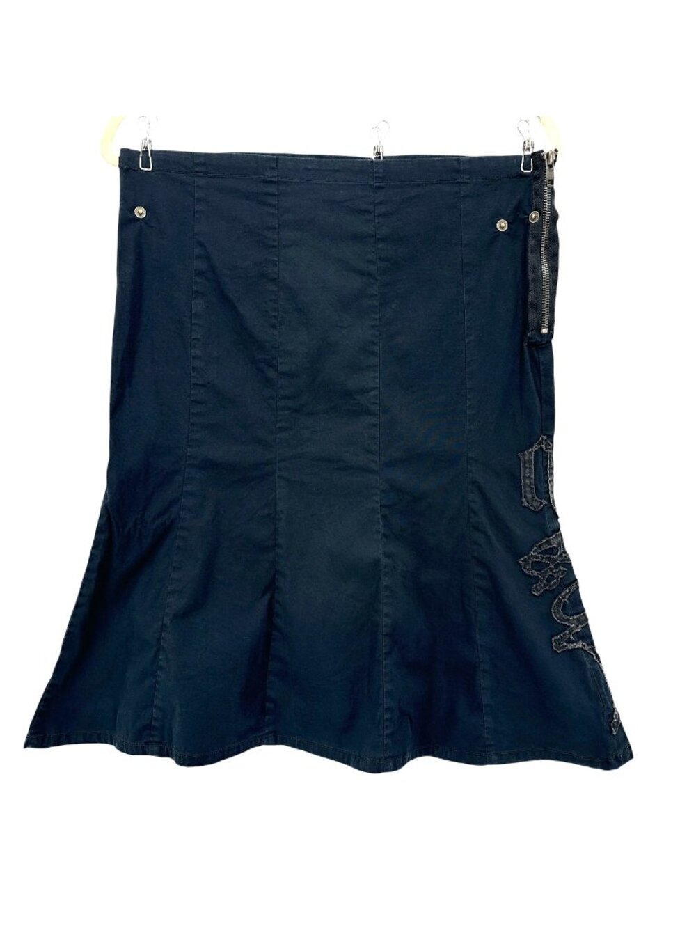 GSUS Sindustries Womens Small Skirt A-Line Black Gothic Emo Punk Y2K Retro